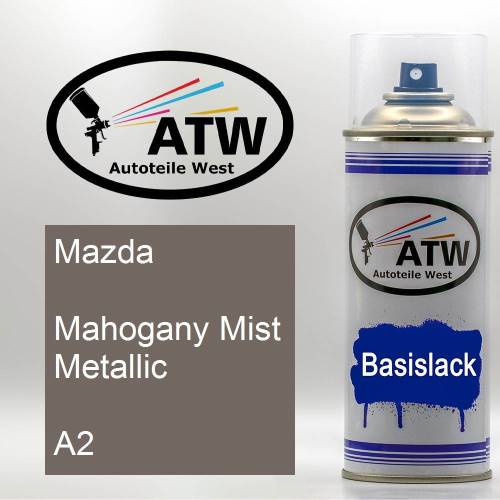 Mazda, Mahogany Mist Metallic, A2: 400ml Sprühdose, von ATW Autoteile West.